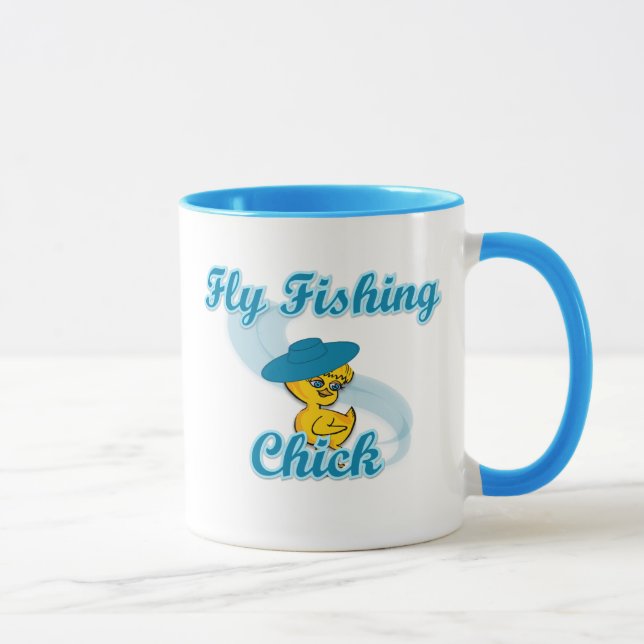 Fly Fishing Chick #3 Mug (Right)