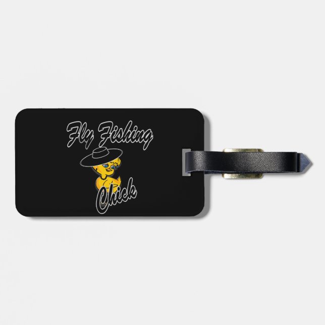 Fly Fishing Chick #4 Luggage Tag (Back Horizontal)
