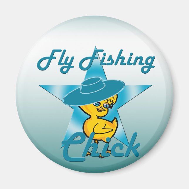 Fly Fishing Chick #7 Magnet (Front)