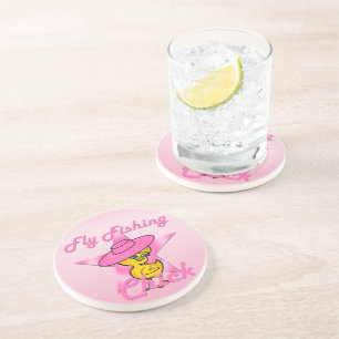 Fly Fishing Chick #8 Coaster
