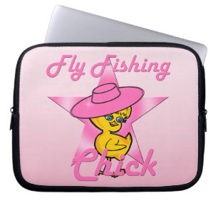 Fly Fishing Chick #8 Laptop Sleeve