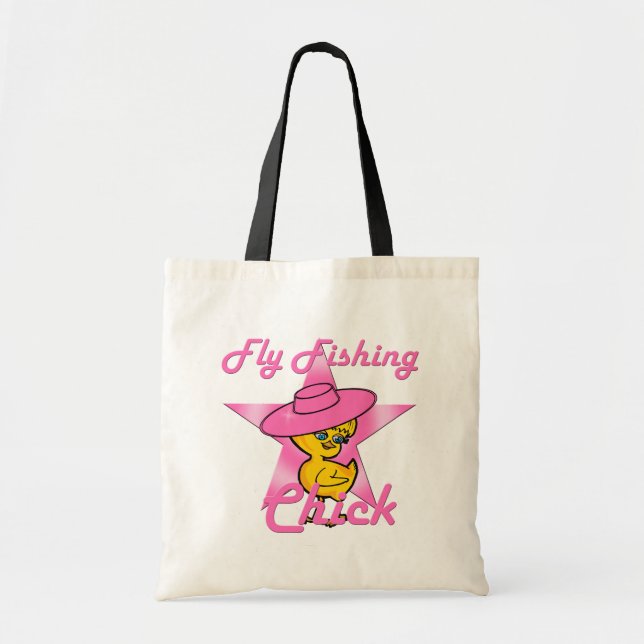 Fly Fishing Chick #8 Tote Bag (Front)