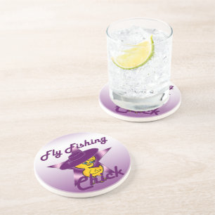 Fly Fishing Chick #9 Coaster