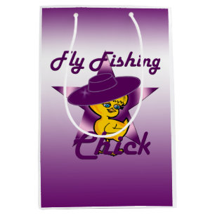 Fly Fishing Chick #9 Medium Gift Bag