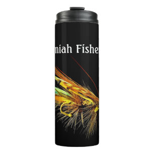 Fly Fishing colorful Fishing Fly Personalize Thermal Tumbler