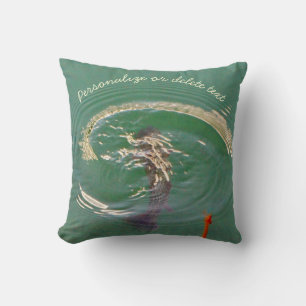Fly Fishing Colourful Rainbow trout blues Cushion