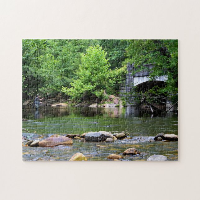 Fly Fishing Day Dream  -  11x14 Jigsaw Puzzle (Horizontal)
