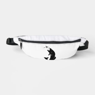 Fly Fishing Fish Jump Larvea Hook Fisherman Gift Bum Bags