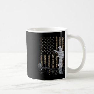 Fly Fishing Fisherman American Flag Camouflage Fly Coffee Mug