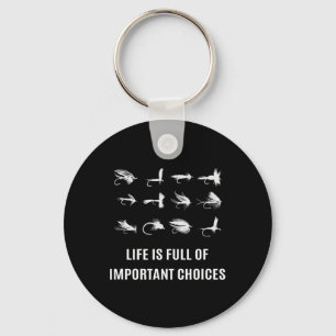 Fly Fishing Fisherman Angler Gift Key Ring
