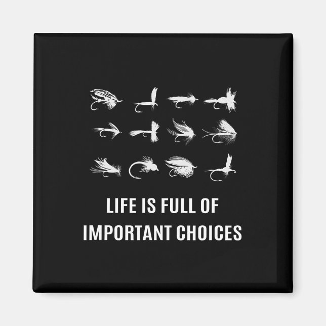 Fly Fishing Fisherman Angler Gift  Magnet (Front)