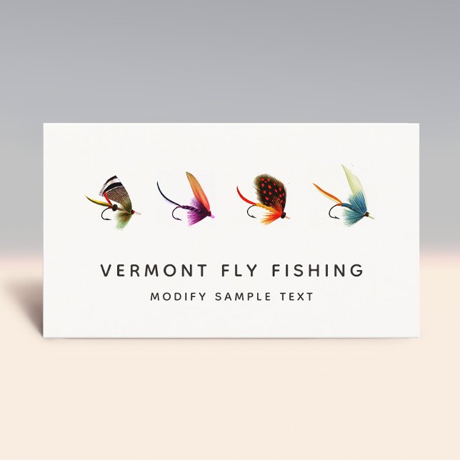 Fly Fishing Flies, Professional Fisherman Business Card (Creator Uploaded)