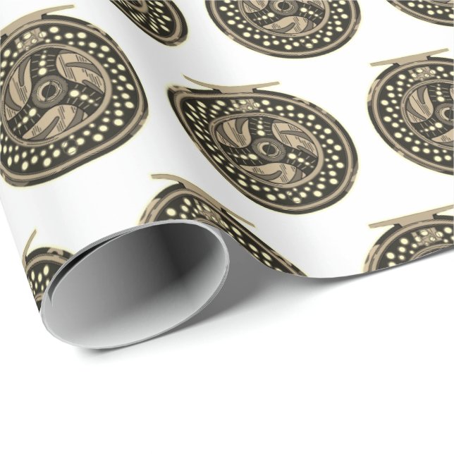 Fly Fishing Fly Reel Fisherman's Party Wrapping Paper (Roll Corner)