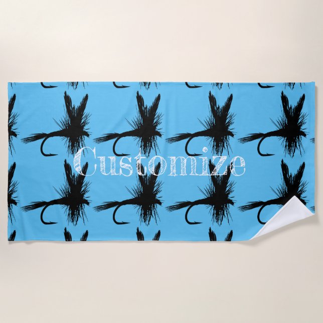 Fly Fishing Fly Thunder_Cove Beach Towel (Front)