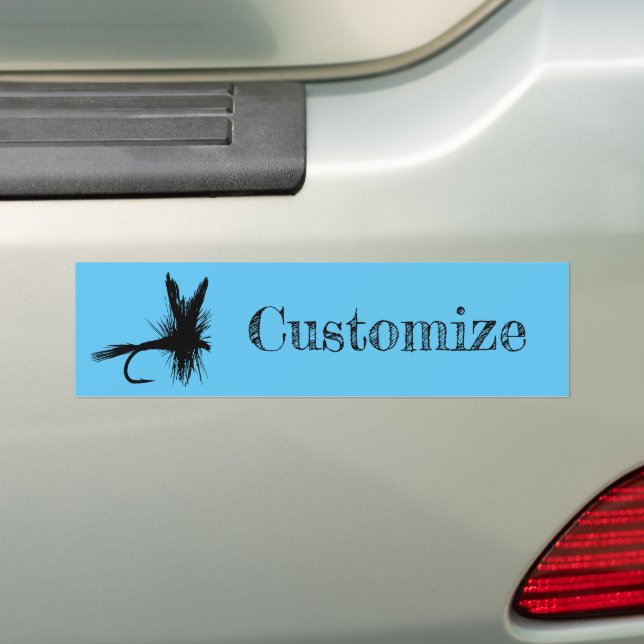 Fly Fishing Fly Thunder_Cove Bumper Sticker (On Car)