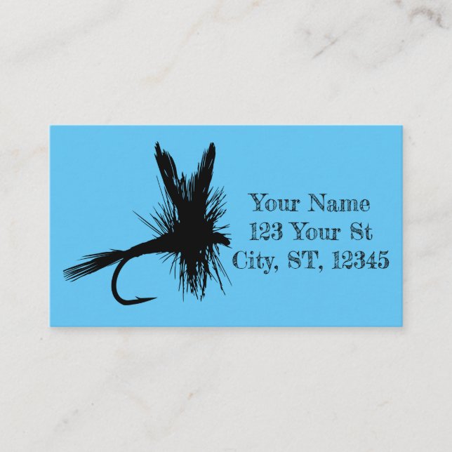 Fly Fishing Fly Thunder_Cove Business Card (Front)