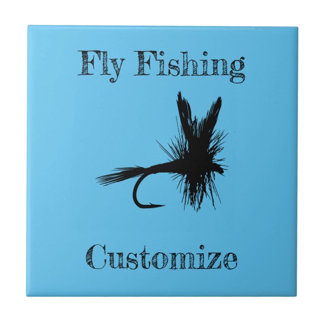 Fly Fishing Fly Thunder_Cove Ceramic Tile (Front)
