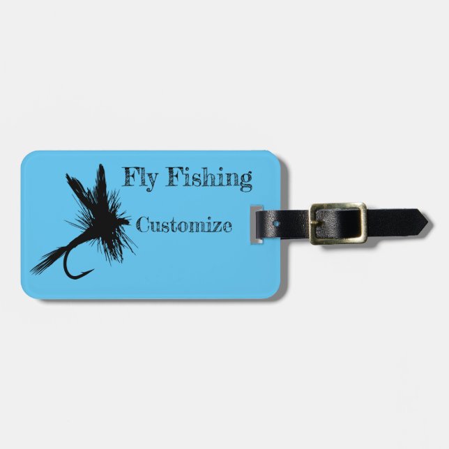 Fly Fishing Fly Thunder_Cove Luggage Tag (Front Horizontal)