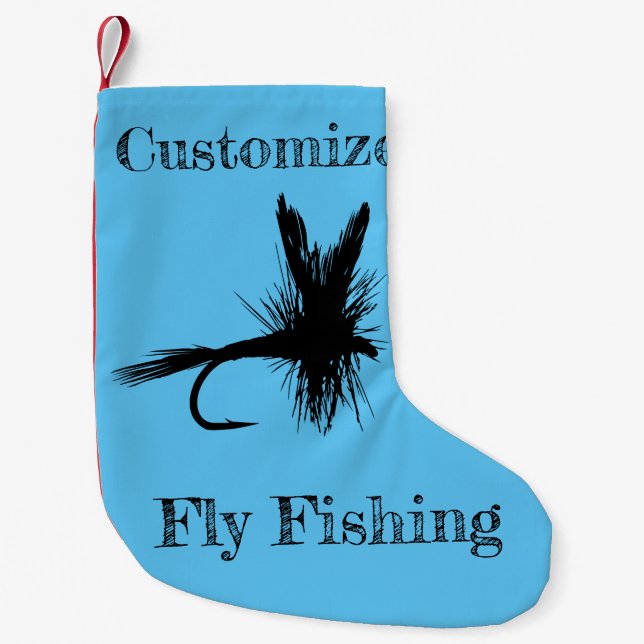Fly Fishing Fly Thunder_Cove Small Christmas Stocking (Front)