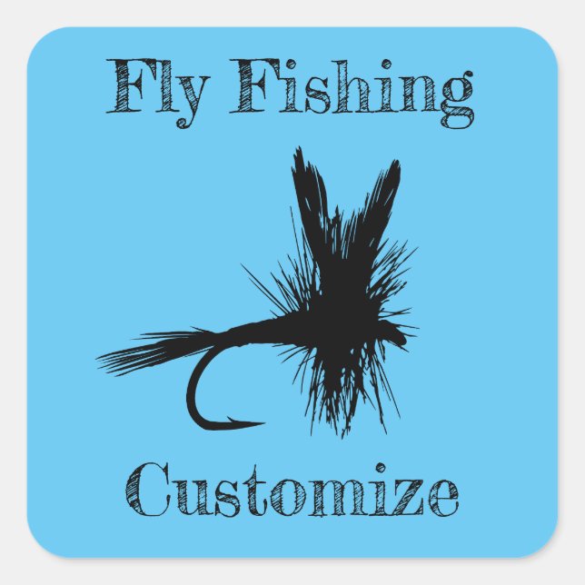 Fly Fishing Fly Thunder_Cove Square Sticker (Front)