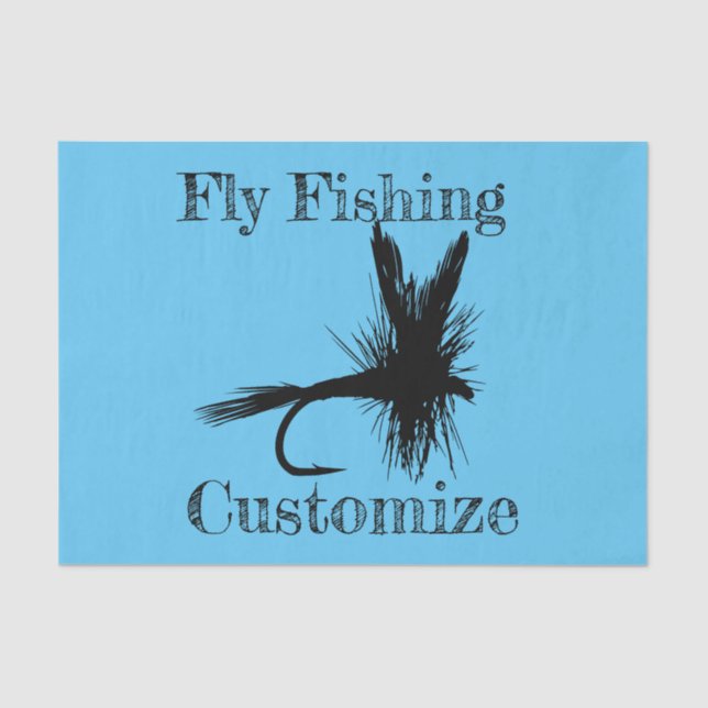 Fly Fishing Fly Thunder_Cove Tissue Paper (Front)