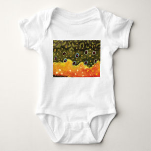 Fly Fishing for the Brook Trout Baby Bodysuit