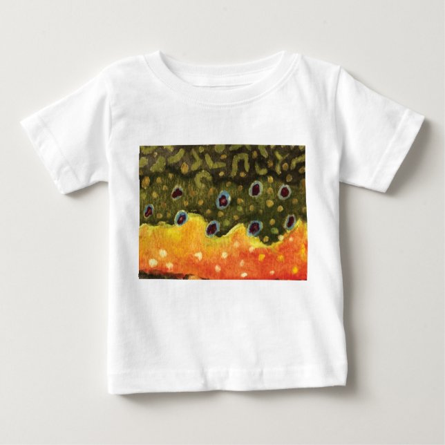 Fly Fishing for the Brook Trout Baby T-Shirt (Front)