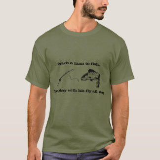 Fly Fishing Fun Tee Basic Dark T-Shirt