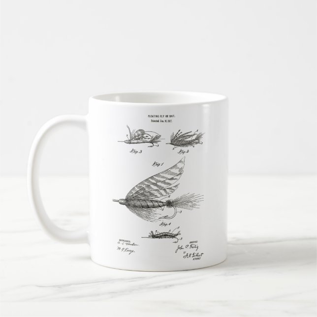 Fly Fishing Gear coffe mug Gift for Dad (Left)