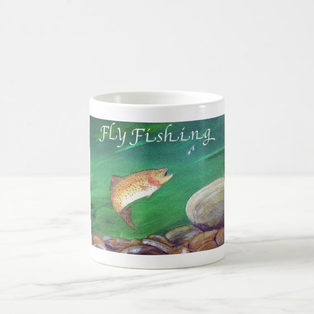 Fly Fishing gift present Coffee Mug (Center)