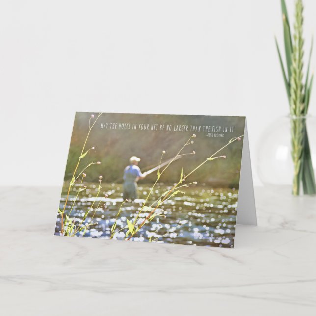 FLY FISHING Greeting Card (Front)