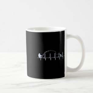 Fly Fishing Heartbeat Fish Trout Fishing Coffee Mug