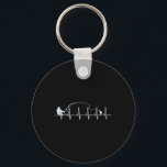 Fly Fishing Heartbeat Fish Trout Fishing  Key Ring<br><div class="desc">Fly Fishing Heartbeat Fish Trout Fishing</div>