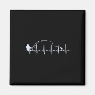 Fly Fishing Heartbeat Fish Trout Fishing Magnet