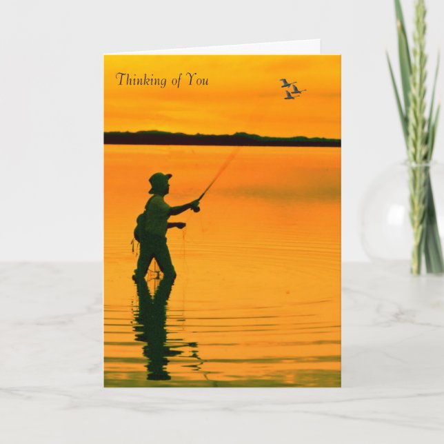 Fly Fishing image for Greeting-card Card (Front)