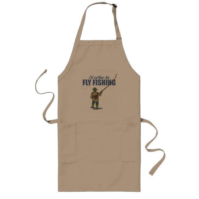 Fly Fishing in Waders Long Apron (Front)