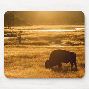 Fly fishing in Yellowstone Mouse Pad