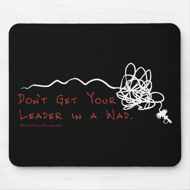 Fly Fishing Leader Mouse Pad (Front)