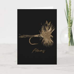 Fly Fishing Lure Adams Vintage Card