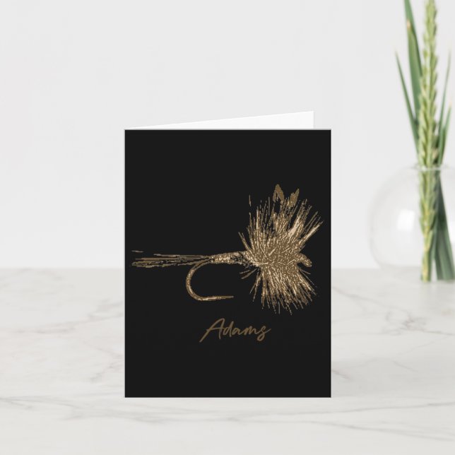 Fly Fishing Lure Adams Vintage  Card (Front)