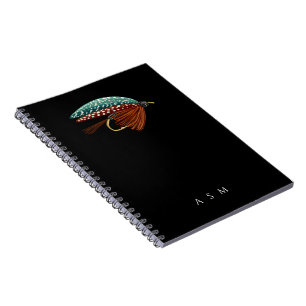 Fly Fishing Lure Fishing Lover Gift Outdoor Notebook