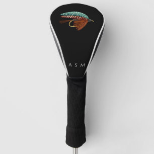 Fly Fishing Lure Personalized Monogram Golf Head Cover
