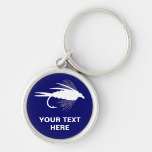 Fly Fishing lure to Personalise Key Ring