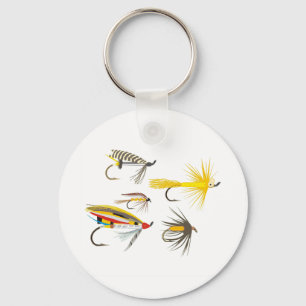 Fly Fishing Lures Key Ring