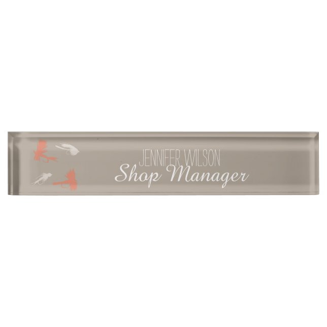 Fly Fishing Lures Pattern Nameplate (Front)