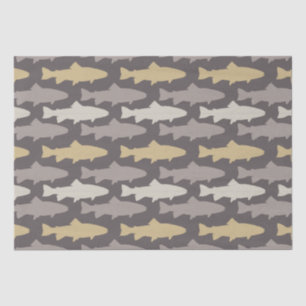 Fly Fishing Lures Pattern Tissue Paper