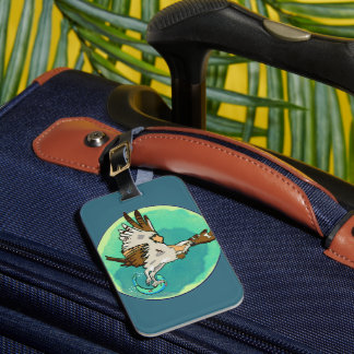 Fly fishing! Osprey catching fish Luggage Tag