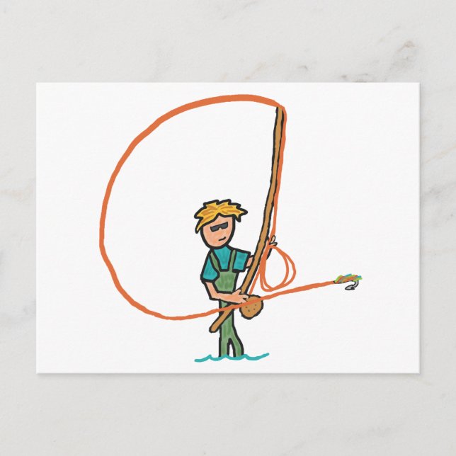 Fly Fishing Postcard (Front)