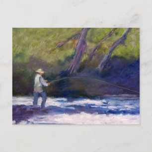 Fly Fishing Postcard