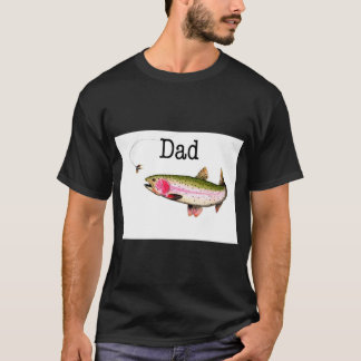 Fly fishing rainbow trout gift. T-Shirt